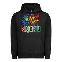 Pigment Black basketball support squad autism Urban Hoodie - Zillion Design Studio