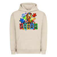 Pigment French Oak basketball support squad autism Urban Hoodie - Zillion Design Studio