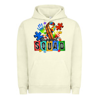 Pigment Pistachio basketball support squad autism Urban Hoodie - Zillion Design Studio