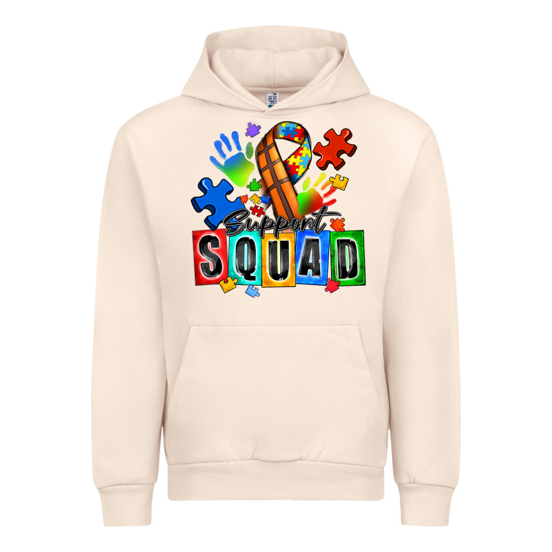 Basketball Support Squad Autism Urban Hoodie by Zillion Design Studio | Teevron