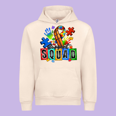 Basketball Support Squad Autism Urban Hoodie Designed By Zillion Design Studio