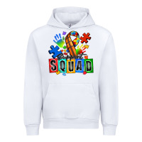 White basketball support squad autism Urban Hoodie - Zillion Design Studio