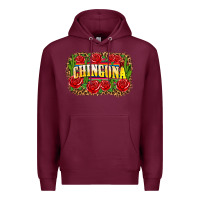 Burgundy chingona Premium Hoodie - Zillion Design Studio