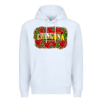White chingona Premium Hoodie - Zillion Design Studio