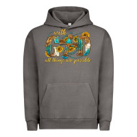 Pigment Tornado with god all things are possible with cross Urban Hoodie - texasbilliewilder