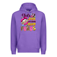 Purple girls just wanna have  funds Premium Hoodie - texasbilliewilder