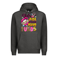 Charcoal Heather girls just wanna have  funds Premium Hoodie - texasbilliewilder