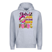 Heather Grey girls just wanna have  funds Premium Hoodie - texasbilliewilder