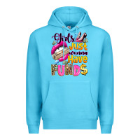 Ocean Blue girls just wanna have  funds Premium Hoodie - texasbilliewilder