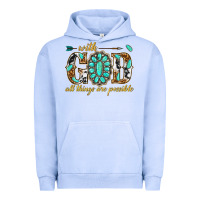 Pigment Grape Ice with god all things are possible with gemstone Urban Hoodie - texasbilliewilder