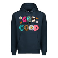 Navy god is good Premium Hoodie - texasbilliewilder