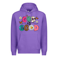 Purple god is good Premium Hoodie - texasbilliewilder