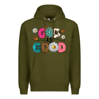 Army Green god is good Premium Hoodie - texasbilliewilder