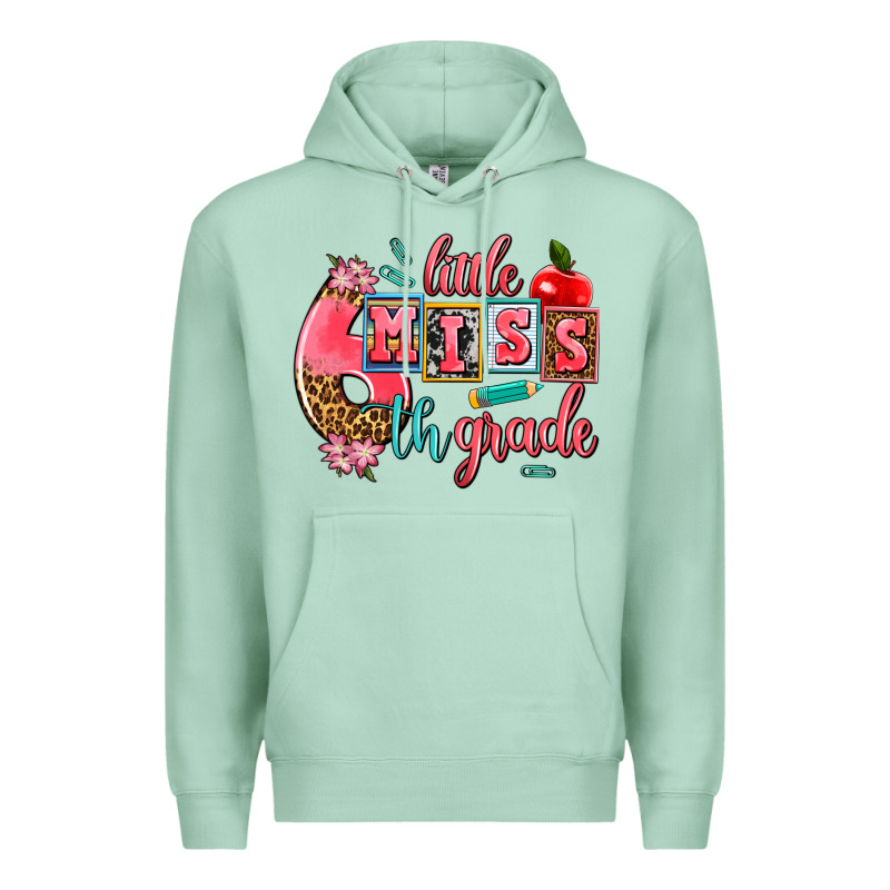 Little Miss 6 Th Grade Premium Hoodie by AdoDesignShop | Teevron