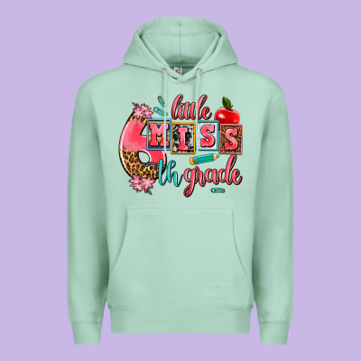 Little Miss 6 Th Grade Premium Hoodie Designed By Adodesignshop