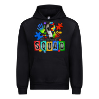 Black soccer support squad autism Urban Hoodie - Zillion Design Studio