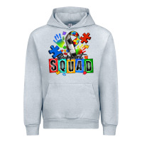 Heather Grey soccer support squad autism Urban Hoodie - Zillion Design Studio