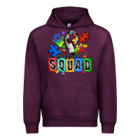 Mauve Wine soccer support squad autism Urban Hoodie - Zillion Design Studio