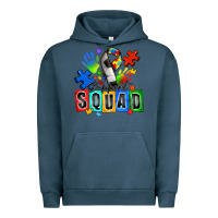 Pigment Midnight Navy soccer support squad autism Urban Hoodie - Zillion Design Studio
