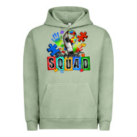 Pigment Oil Green soccer support squad autism Urban Hoodie - Zillion Design Studio