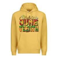 Antique Gold celebrate juneteenth Premium Hoodie - Zillion Design Studio