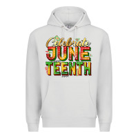 Dove Grey celebrate juneteenth Premium Hoodie - Zillion Design Studio