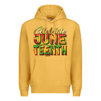 Mustard celebrate juneteenth Premium Hoodie - Zillion Design Studio