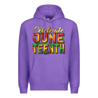 Purple celebrate juneteenth Premium Hoodie - Zillion Design Studio