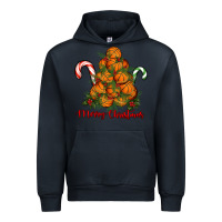 Navy Merry Christmas Basketball Urban Hoodie - RanaPortraitStore