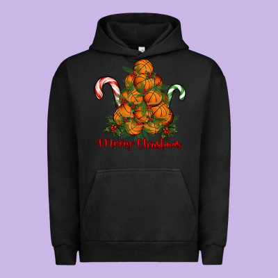 Urban Hoodie Merry Christmas Basketball