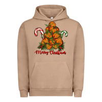 Pigment Burro Merry Christmas Basketball Urban Hoodie - RanaPortraitStore
