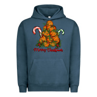 Pigment Midnight Navy Merry Christmas Basketball Urban Hoodie - RanaPortraitStore