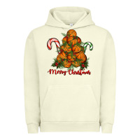 Pigment Pistachio Merry Christmas Basketball Urban Hoodie - RanaPortraitStore