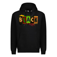 Black black Premium Hoodie - Zillion Design Studio