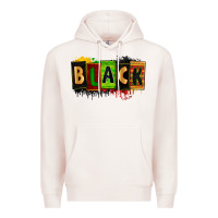 Pale Pink black Premium Hoodie - Zillion Design Studio
