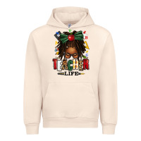 Sandshell teacher life afro locs messy bun Urban Hoodie - texasbilliewilder