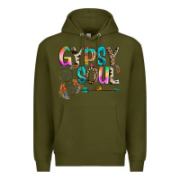 Army Green gypsy soul Premium Hoodie - texasbilliewilder