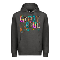 Charcoal Heather gypsy soul Premium Hoodie - texasbilliewilder