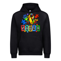 Black softball support squad autism Urban Hoodie - Zillion Design Studio