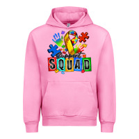 Fuchsia Pink softball support squad autism Urban Hoodie - Zillion Design Studio