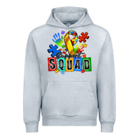 Heather Grey softball support squad autism Urban Hoodie - Zillion Design Studio