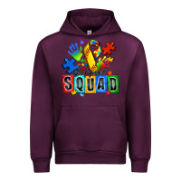 Mauve Wine softball support squad autism Urban Hoodie - Zillion Design Studio