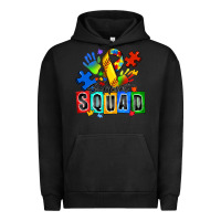 Pigment Black softball support squad autism Urban Hoodie - Zillion Design Studio