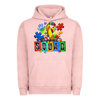 Pigment Salmon softball support squad autism Urban Hoodie - Zillion Design Studio