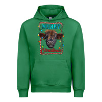 Emerald Merry Christmas Calf Urban Hoodie - RanaPortraitStore