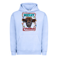 Pigment Grape Ice Merry Christmas Calf Urban Hoodie - RanaPortraitStore
