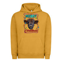 Pigment Peanut Butter Merry Christmas Calf Urban Hoodie - RanaPortraitStore