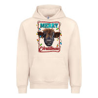 Sandshell Merry Christmas Calf Urban Hoodie - RanaPortraitStore