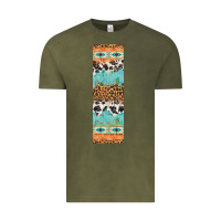 Vintage Olive fall pattern Vintage Tee - Artiststas