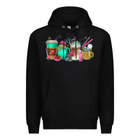 Black hair hustler coffee cups Premium Hoodie - texasbilliewilder